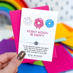 Molly & Izzie - WishBracelet - Donut Worry Be Happy