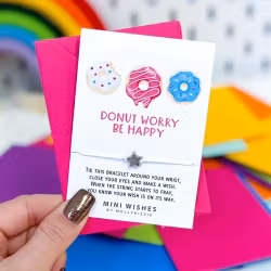 Molly & Izzie - WishBracelet - Donut Worry Be Happy