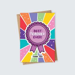 Inky in the Wild - Best Teacher Ever Card