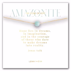 Lenny&Eva  -  Symbolic Stone Necklace - Amazonite