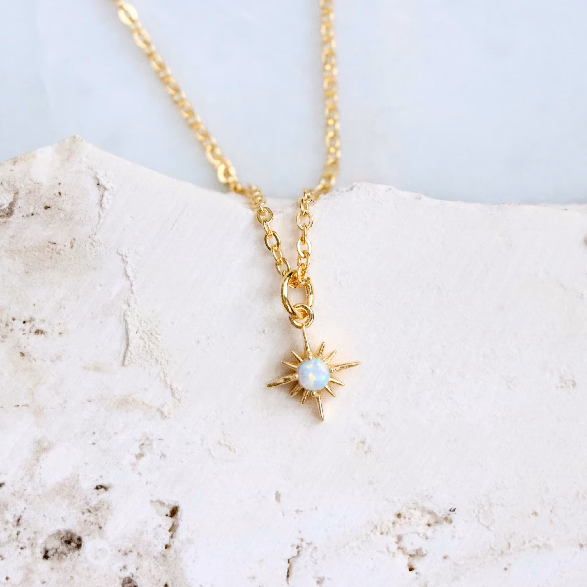 Mesa Blue - Opal North Star  Necklace