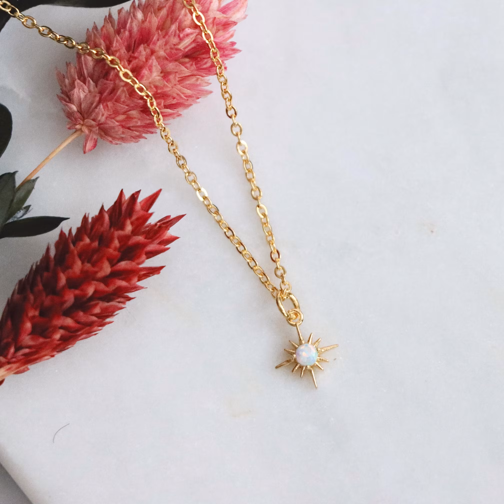 Mesa Blue - Opal North Star  Necklace