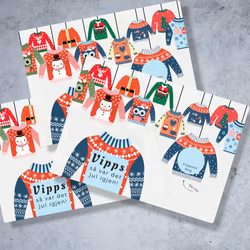 3pk Vipps Skrapekort  - Julegenser