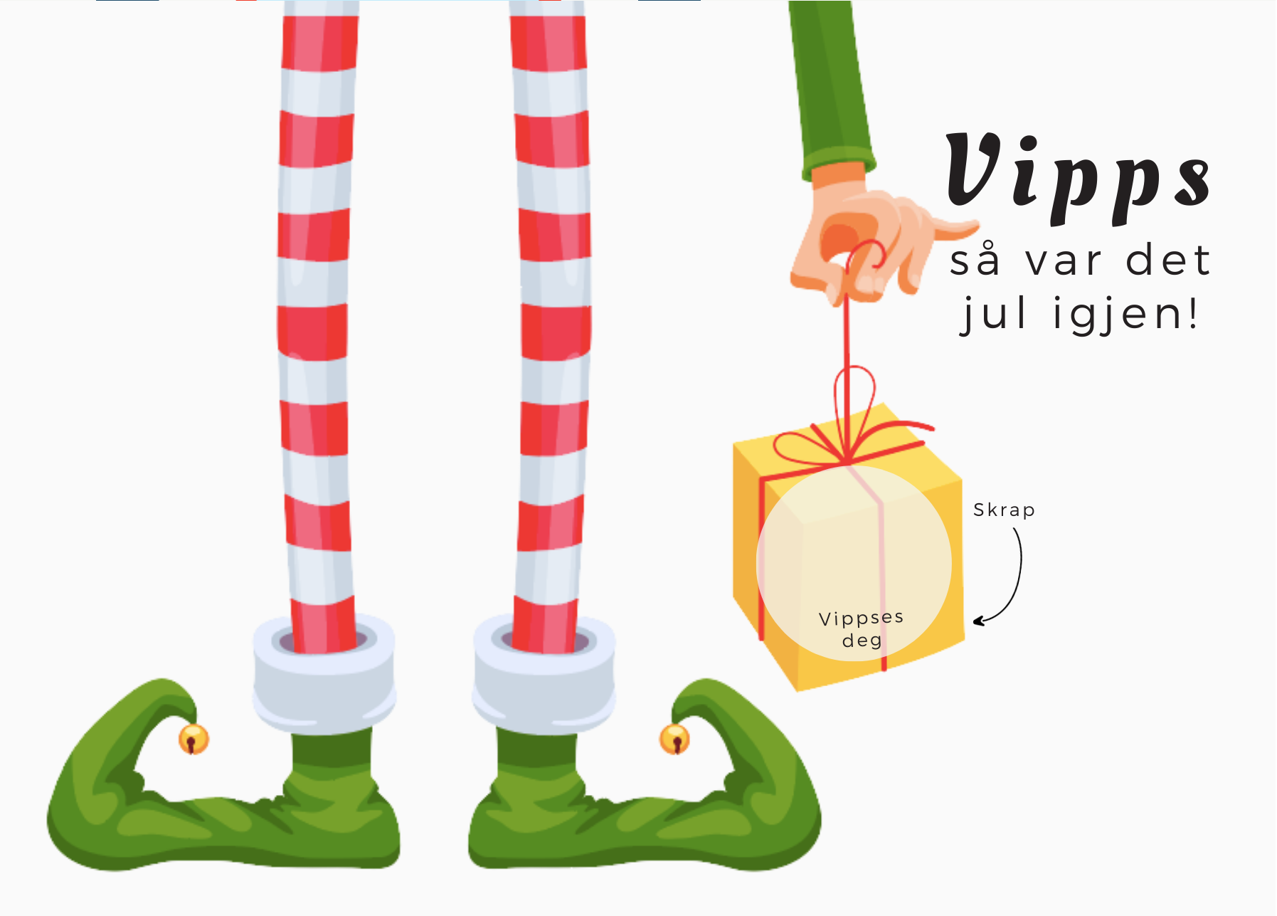 3pk Vipps Skrapekort - Nissealv