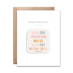 Pixel Paper Heart Sticker Card - Meant to be