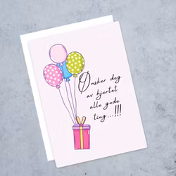 Raus Hverdag Kort - Ønsker deg av hjertet