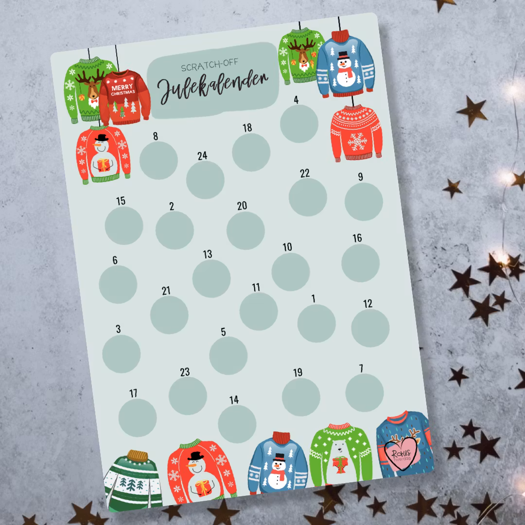 Scratch-off Julekalender - Julegenser