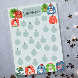 Scratch-off Julekalender - Julegenser