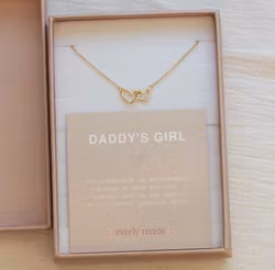 Everly Made - Linked Heart - Pappas Jente - Gullkjede