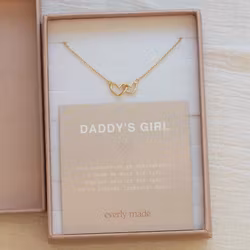 Everly Made - Linked Heart - Pappas Jente - Gullkjede