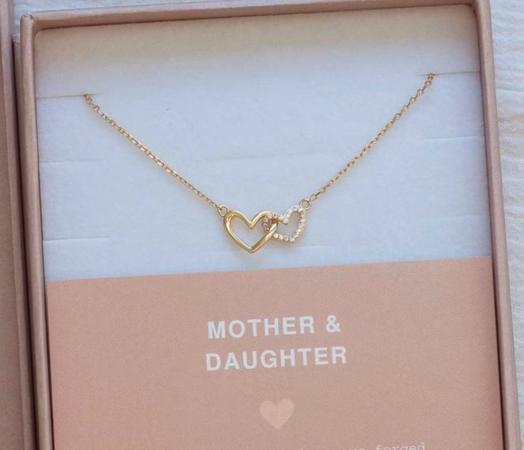 Everly Made - Linked Heart - Mor/Datter - Gullkjede
