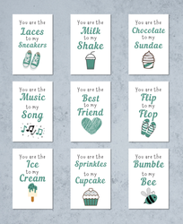 9pk «You are to my» Cards