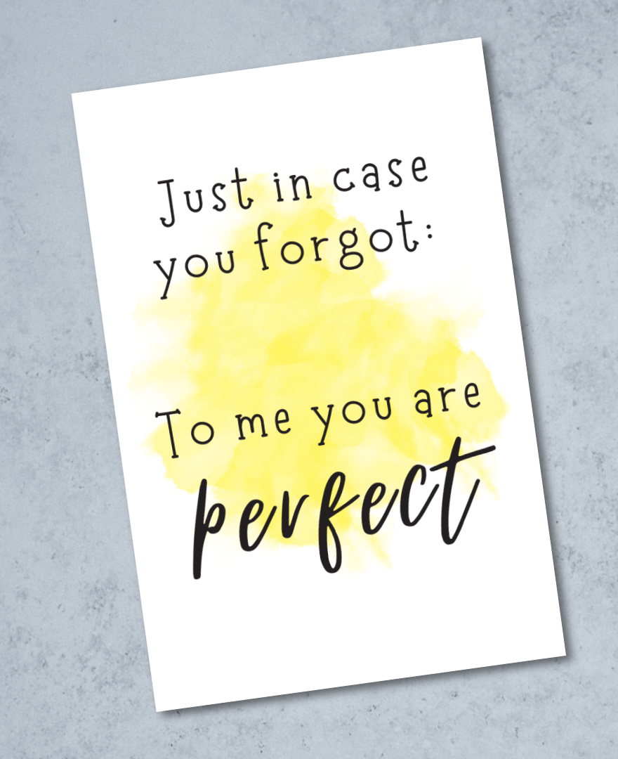 9pk Raus Hverdag kort - In Case you Forgot