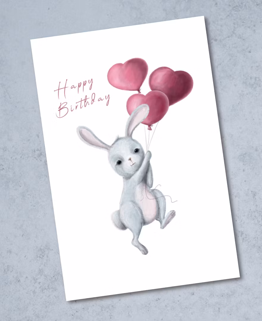 9pk Happy Birthday Minikort
