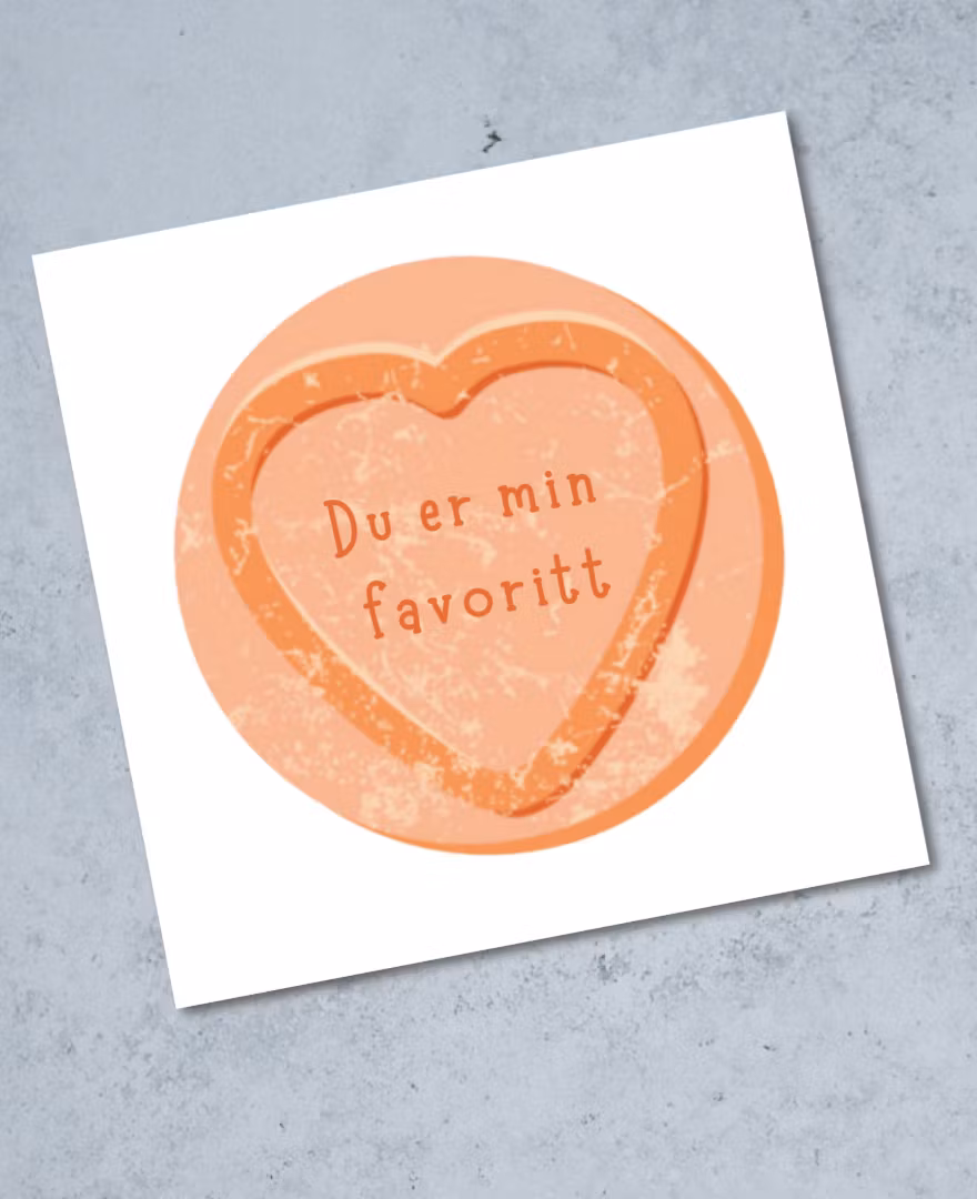 6pk Love Heart Cards