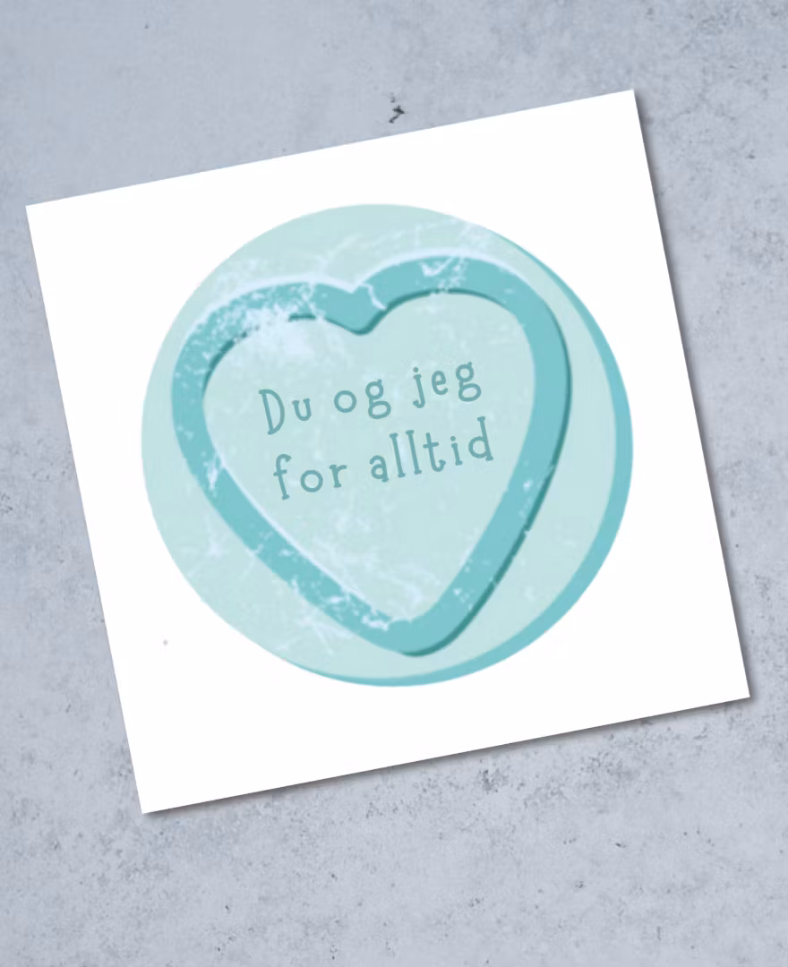 6pk Love Heart Cards