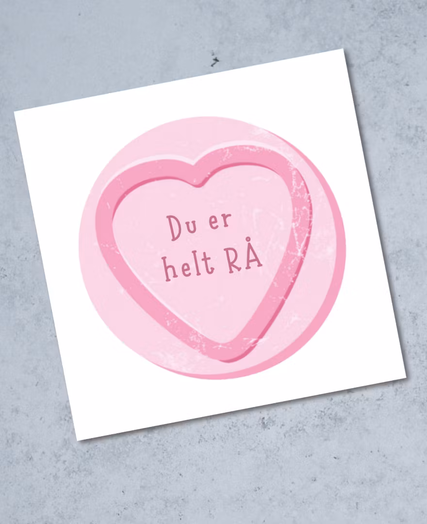 6pk Love Heart Cards