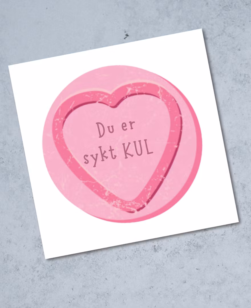 6pk Love Heart Cards