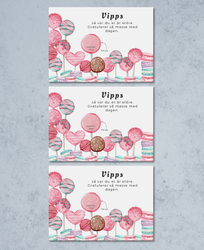 3pk Vipps Skrapekort - Cake Pops