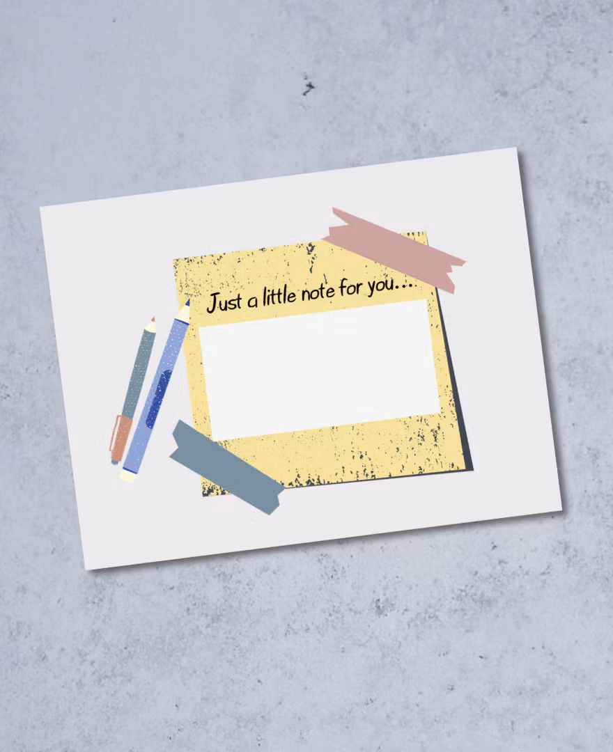 6pk "Post-it note" Skrapekort