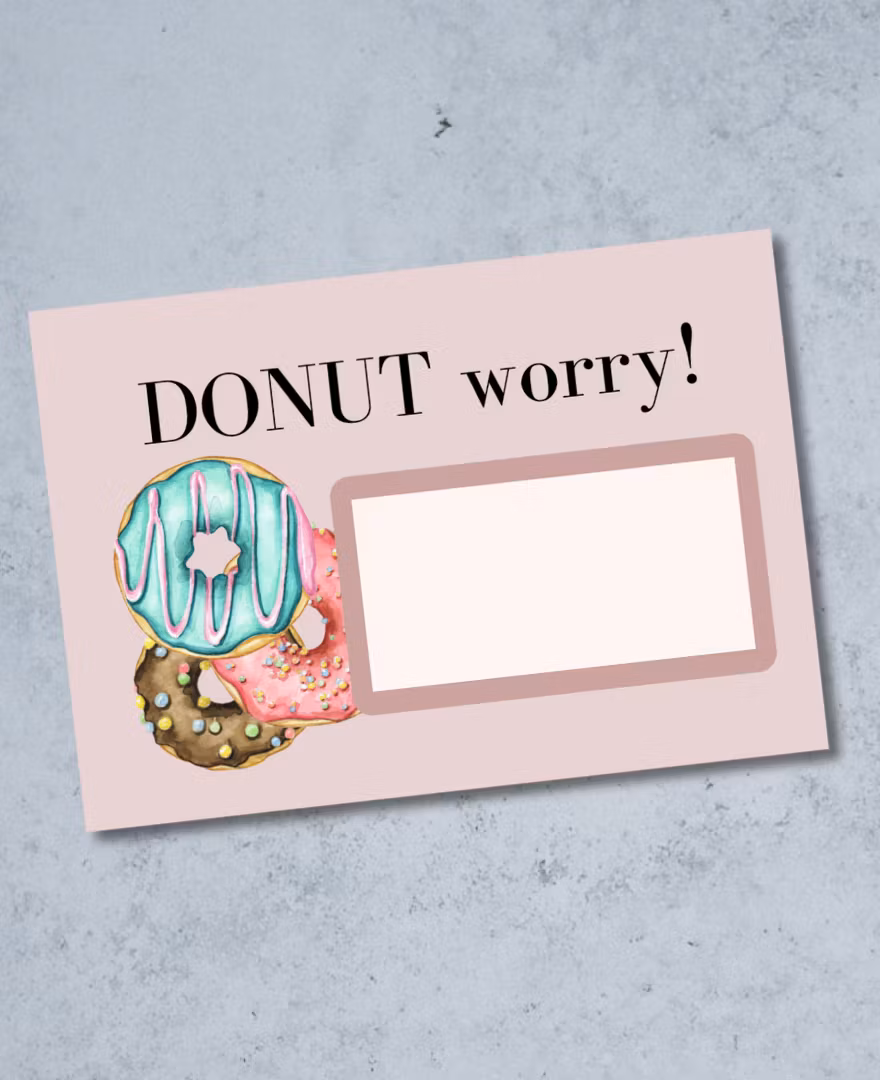 9pk Donut Skrapekort