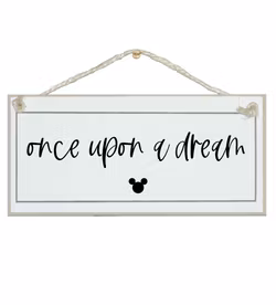 Crafty Clara Wooden Sign - "Once upon a Dream"