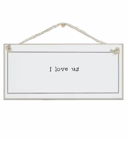 Crafty Clara Wooden Sign - "I LOVE US"