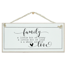 Crafty Clara Wooden Sign - "Family Love"