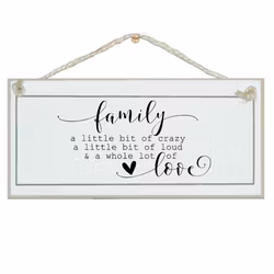 Crafty Clara Wooden Sign - "Family Love"