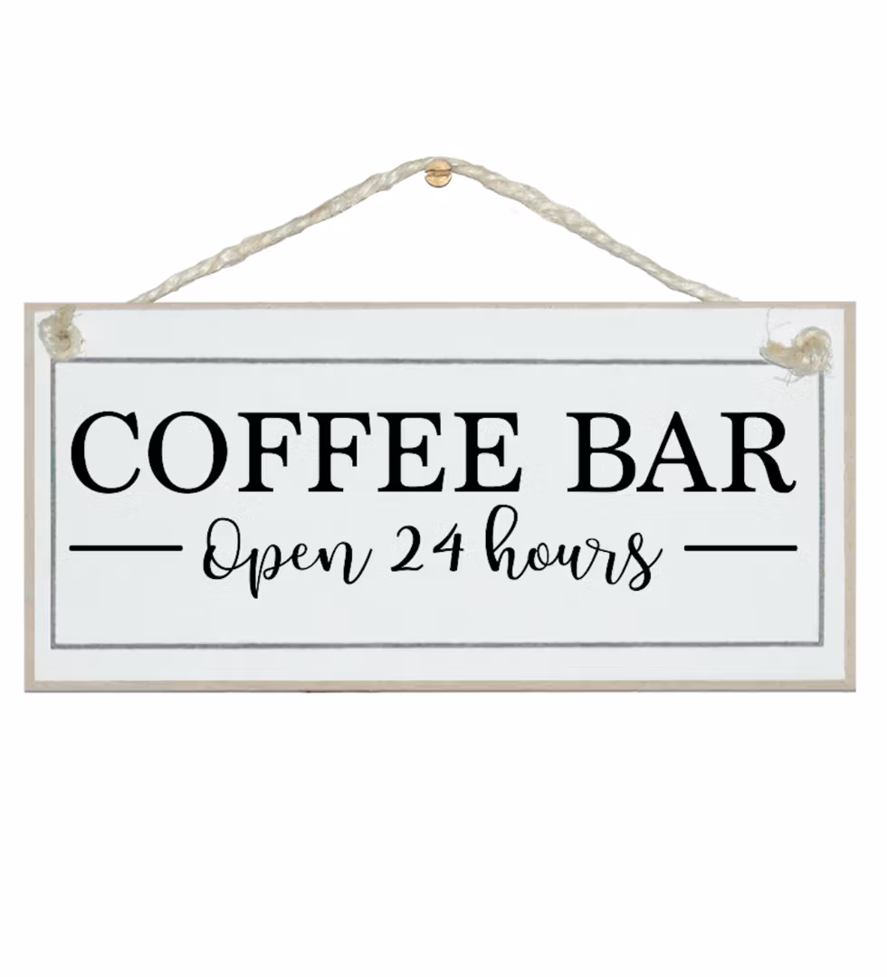 Crafty Clara Wooden Sign - "Coffee Bar"