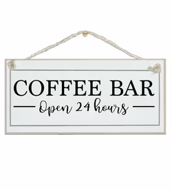 Crafty Clara Wooden Sign - "Coffee Bar"