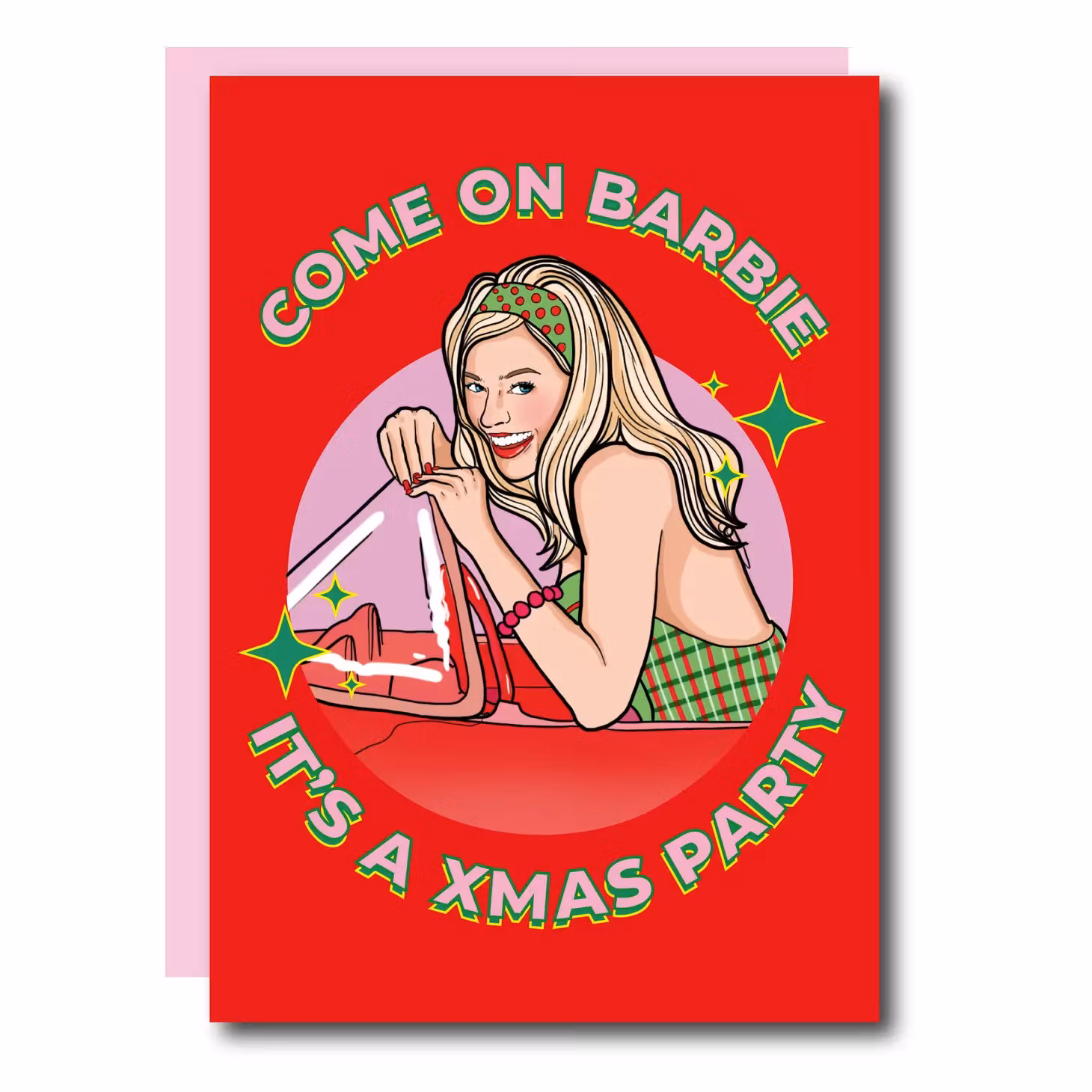 Studio Soph - Barbie Christmas Party Christmas Greeting Card