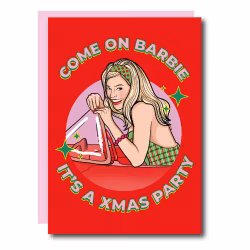 Studio Soph - Barbie Christmas Party Christmas Greeting Card
