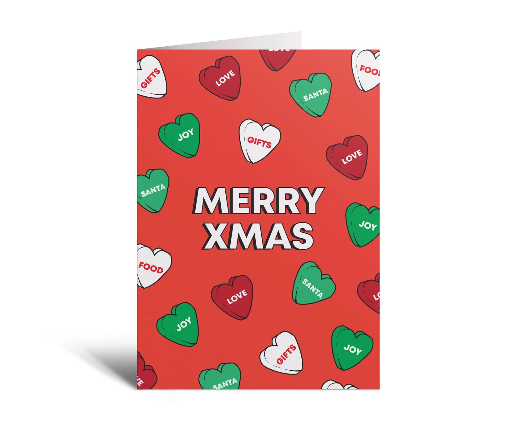 Studio Soph - Merry Xmas Hearts   - Julekort