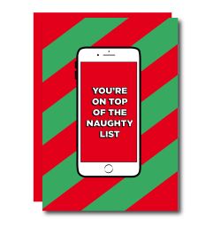 Studio Soph - You're On Top of the Naughty List  - Julekort