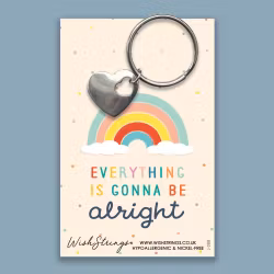 Wishstring Keyring- "everything is gonna be alright”