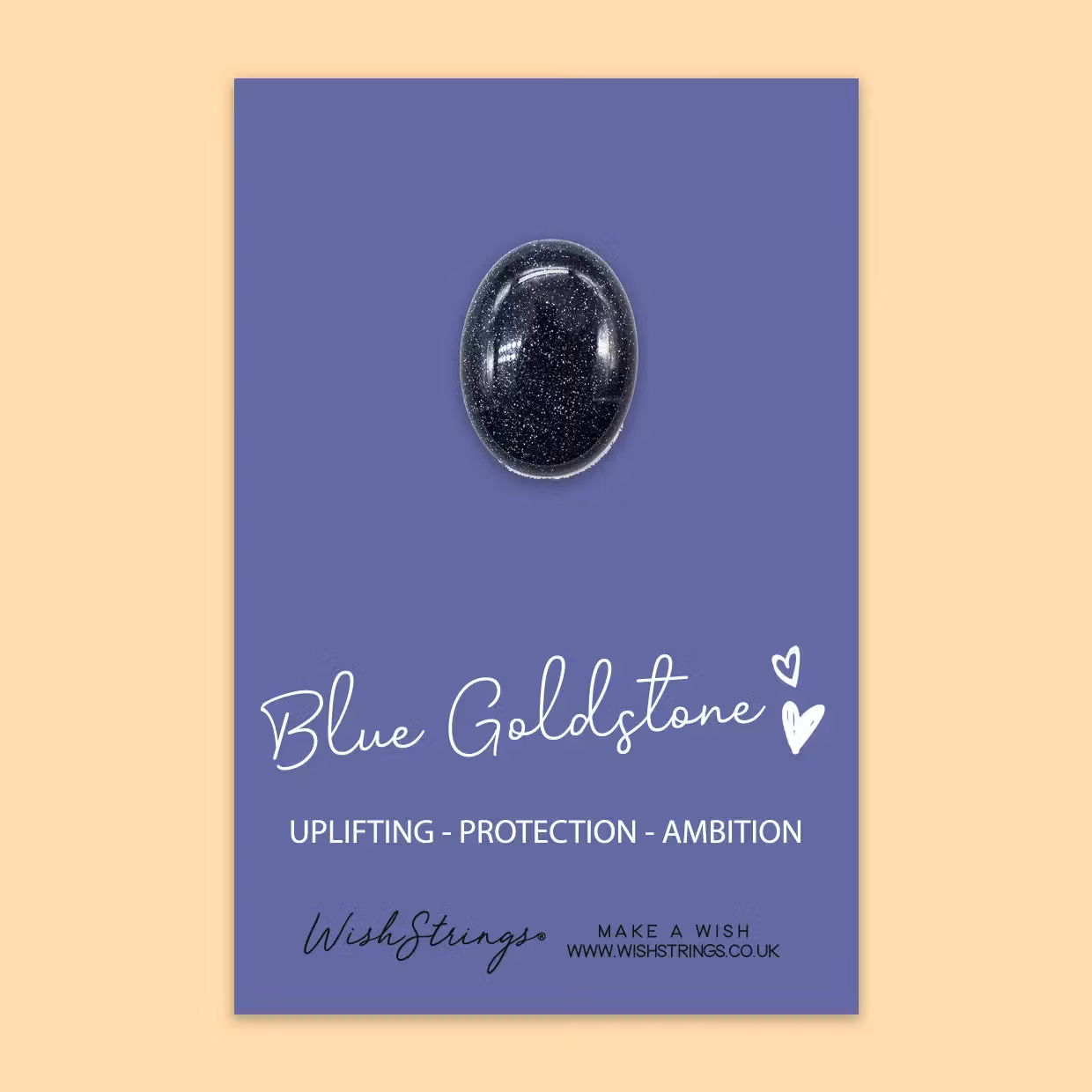 Wishstring Crystal Token - Blue Goldstone