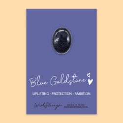 Wishstring Crystal Token - Blue Goldstone