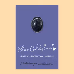 Wishstring Crystal Token - Blue Goldstone