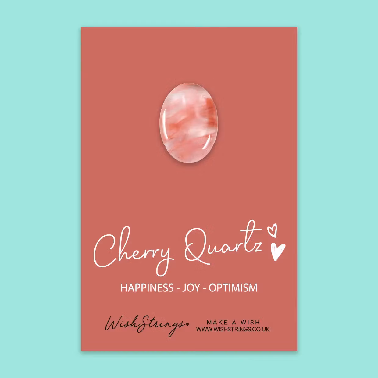 Wishstring Crystal Token - Cherry Quartz