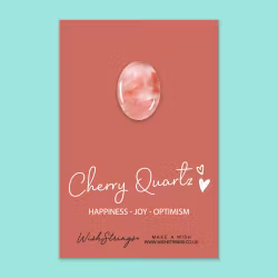 Wishstring Crystal Token - Cherry Quartz