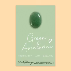 Wishstring Crystal Token - Green Aventurine