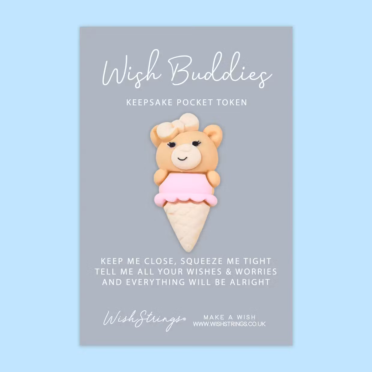 Wishstring Wishing Buddies Pockethug - Bamse