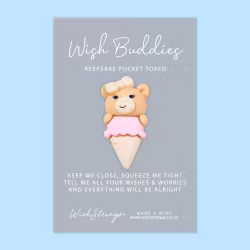 Wishstring Wishing Buddies Pockethug - Bamse