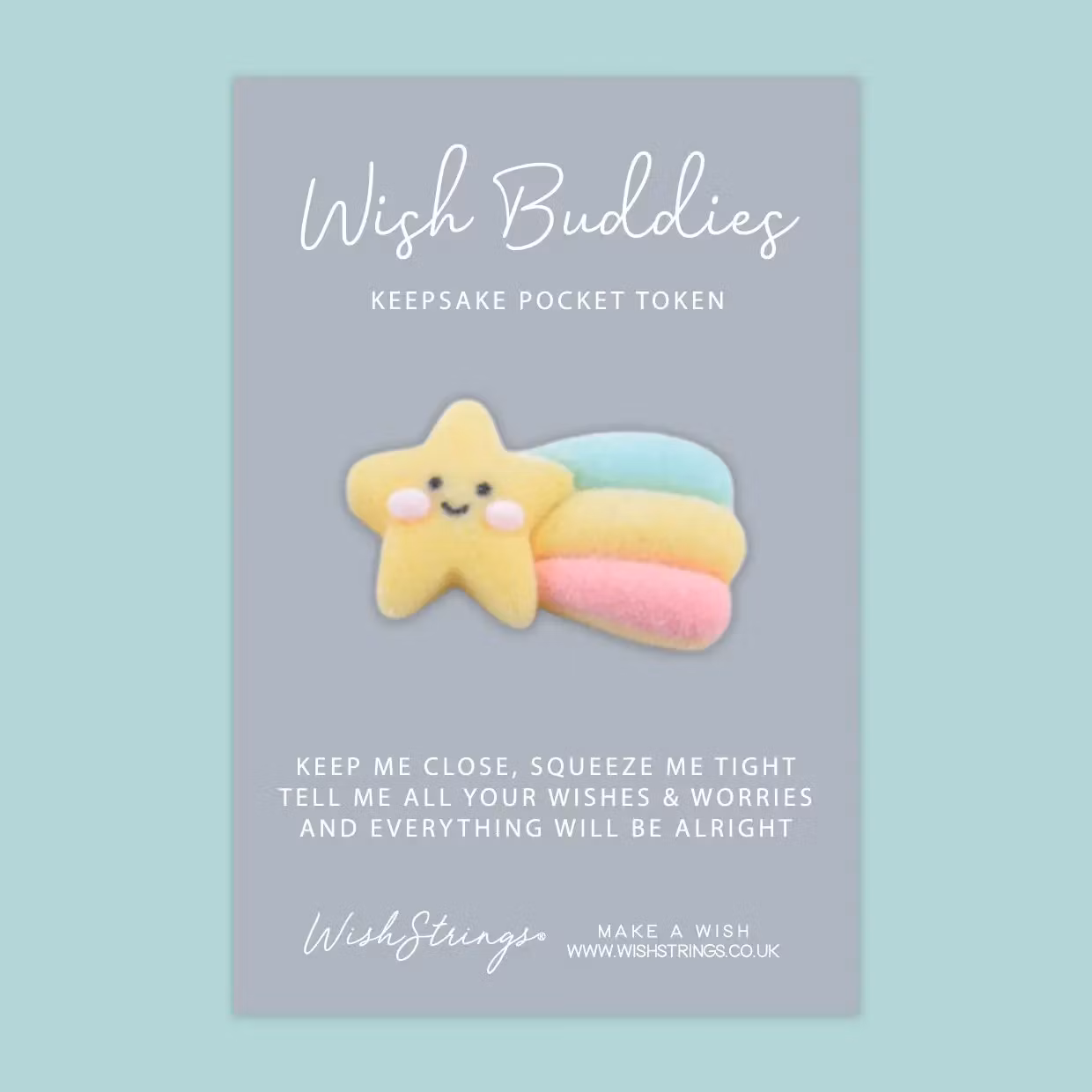 Wishstring Wishing Buddies Pockethug - Regnbue