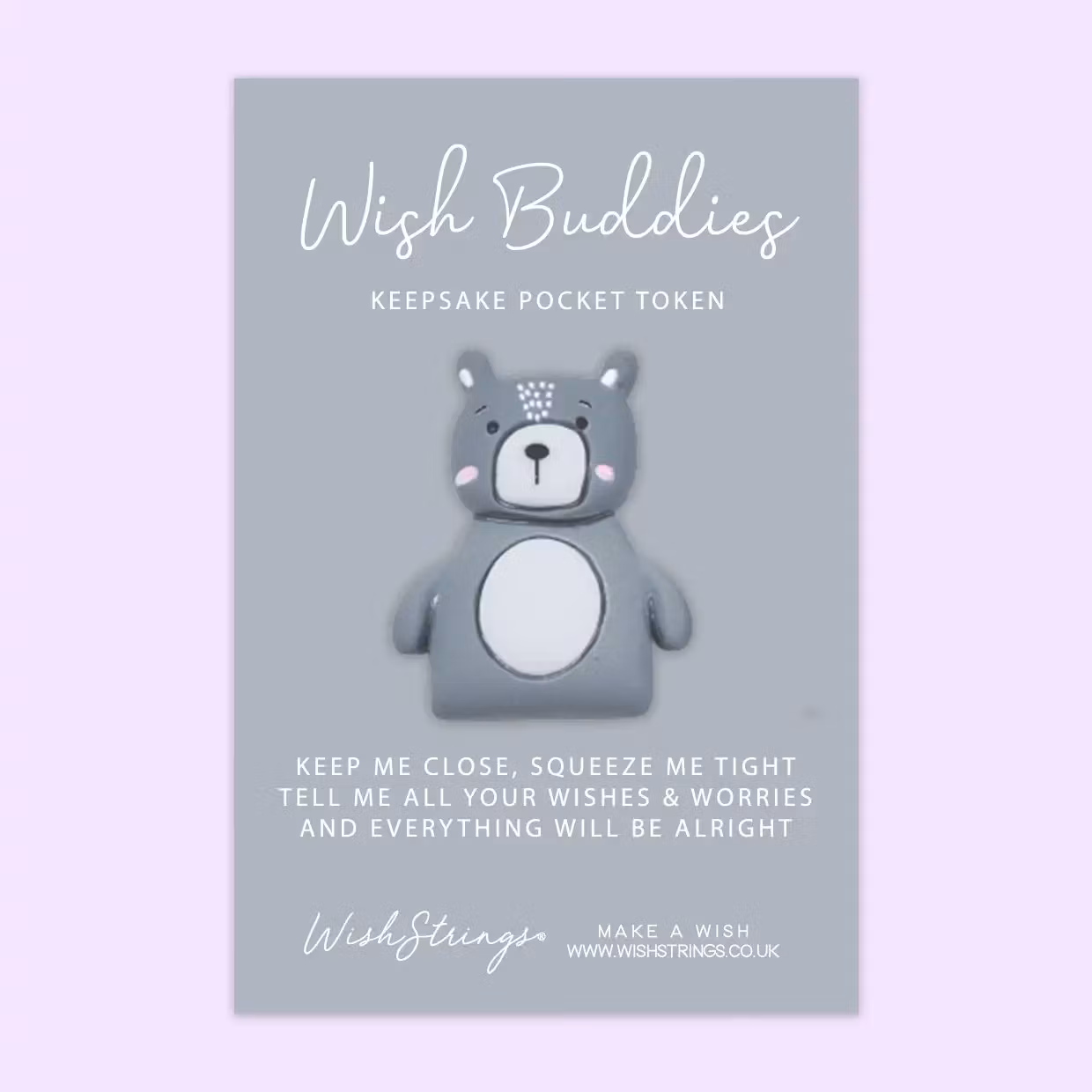 Wishstring Wishing Buddies Pockethug - Bear