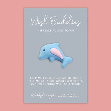 Wishstring Wishing Buddies Pockethug - Delfin