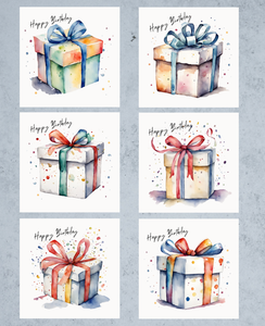 6pk Birthday Cards - Gaver