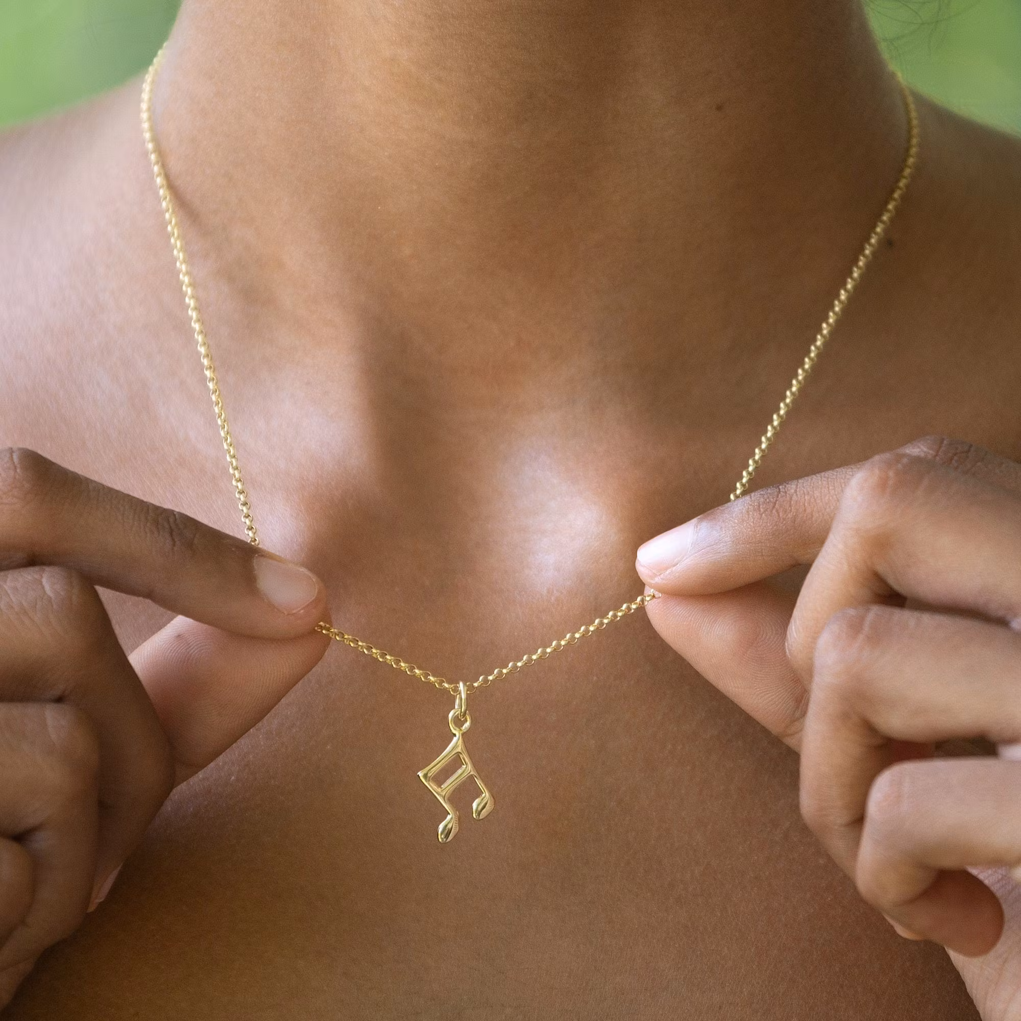 Lily Charmed - Music note Gold Necklace