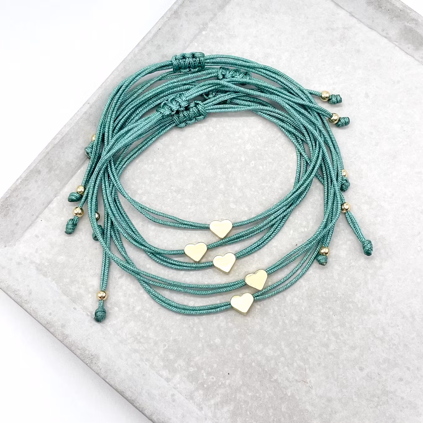 Parsley & Pepper - Friendship Heart  Bracelet - Mint